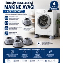 Öz Beyaz Eşya Beko Çamaşır  Buzdolabı Yükseltici Titreşim Önleyici Ayak 4 Adet