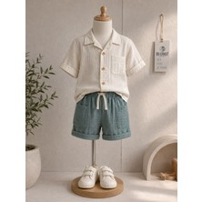 Uslu Kids Erkek Çoçuk Gömlek-Şort Ikili Takim