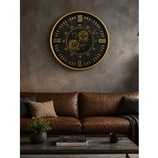 Glazze Athens Altın 60 cm Çarklı Duvar Saati