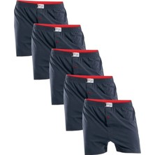 5'li Anıt %100 Pamuklu Havlu Bel Düğmeli Boxer Rahat Kesim 2 Çift Bambu Patik Çorap Hediyemizdir