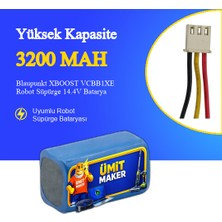 Ümit Maker Blaupunkt Xboost VCBB1XE Robot Süpürge 3200 Mah Batarya
