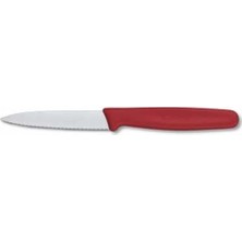Victorinox 5.0631 8cm Kırmızı Tırtıklı Soyma Bıçağı