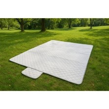 E Be Active Piknik Örtüsü Kamp Tipi Su Gecirmez -Gri Renk 200*150 cm