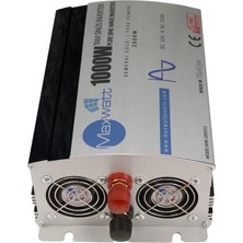 Maxwatt MW-1000S12 Tam Sinüs Inverter (Invertör) 1000W Watt 12V Volt Dc / 220V Volt Ac