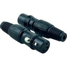 Iron Star 3 Pin Dişi Siyah Cano Jak