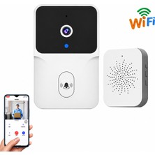 Qasul Wifi Kameralı Akıllı Kapı Zili  Mobil Bildirimli, Iki Yönlü Sesli Görüşme, Kablosuz Kapı Zil