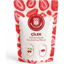 ANTEP PAZARI Çilek Kuru Meyve Cipsi - Dondurularak Kurutulmuş Freeze Dried Çıtır Çilek - 15 gr