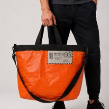Coho Objet Coho Fashion Daily Tote Çok Amaçlı Günlük Çanta - Turuncu-Siyah