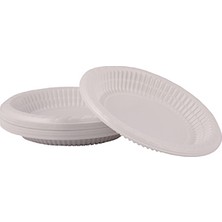 Bkr Plastik Tabak 13,5 cm 100 Adet Beyaz Renkli Kullan At Ürünler İçin Pratik Seçim