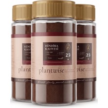 Plantwise 3\'lü Hindiba Kahvesi | %80 Hindiba %20 Kahve | 100G Cam Kavanoz