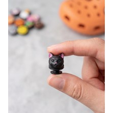 Lubiko Studio 3'lü Set Kedi Figürlü Delikli Terlik Süsü 3D El Boyaması Sabot Terlik Aksesuarı Charm, Jibbitz