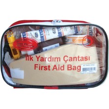 Autokit Karayollarına Uygun İlkyardım Çantası ."BASKILI-RENKLİ ÇANT.