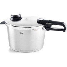 Fissler Vitavit Premium Paslanmaz Çelik Mat Görünümde Tekli Düdüklü Tencere 8 Lt