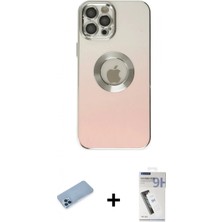 Pileli Store Pilelistore™ iPhone 12 Pro Max Kılıf Kutup Yansıma Özel Seri - Şeffaf Uv Polymer Nano Ekran Koruyucu + Shine Kamera Lens Koruma Cam - Mı