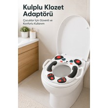 Wumboo Hayvan Figürlü Süngerli Klozet Adaptörü,yumuşak Süngerli Kaymaz Taban Klozet Adaptörü-Panda