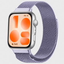 Sneezy Huawei Watch Fit 5 Uyumlu Milanese Örgü Metal Mıknatıslı Ayarlanabilir Kordon
