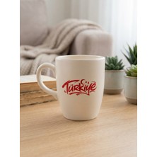 Palto Tasarım Türkiye Krem Oval Kupa - Hediyelik Kupa Fincan Mug