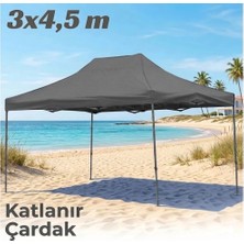 Missidea 3×4,5 Makaslı Katlanır Çardak Antrasit