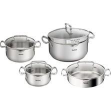 Tefal Duetto 8 Parça Çelik Tencere Seti