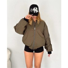 Meecy Unisex Bomber Ceket Yelek Mont