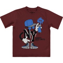 Civil Boys Ny Skate Sprey Basklı 6-9 Yaş Tişört - Turuncu