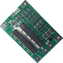 Gözeler 3s 40A Bms 12.6V 18650 Balanslı Pil Şarj Koruma Modülü