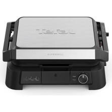 Tefal Supergrill 3in1 6 Dilim Kapasiteli 2000 Watt Barbekü Izgara ve Tost Makinesi - Inox