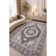 Hby Çift Taraflı Desenli Kilim Gri