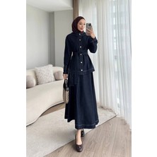 Meecy Tesettür Denim Ikili Takım