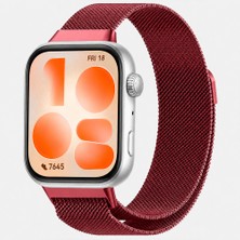 Sneezy Huawei Watch Fit 5 Uyumlu Milanese Örgü Metal Mıknatıslı Ayarlanabilir Kordon