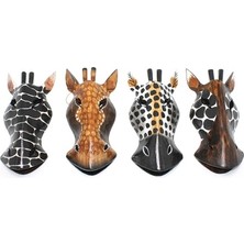Dodes Ahşap Duvara Asmalı 20 cm Zebra Maske