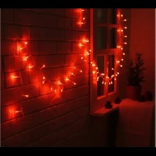 Dodes Damla Uçlu Kırmızı Dekoratif Işık 10 Metre 100 LED