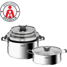Tefal Optispace 8 Parça Çelik Tencere Seti