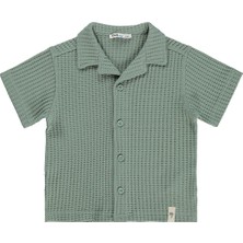 Civil Boys Basic Waffle 2-5 Yaş Gömlek - Yeşil