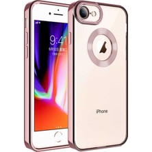 HTstore iPhone Uyumlu 8 Kılıf Kamera Korumalı Logo Gösteren Zore Omega Kapak