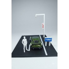 Flipped Diorama Hot Wheels 1:64 Araçlar Için Uygun Kişiye Özel Yol Model Hobi Maketi