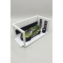 Flipped Diorama Hot Wheels Tek Araç Garage Hobi 1:64 Model Araçlar Için Uygundur.