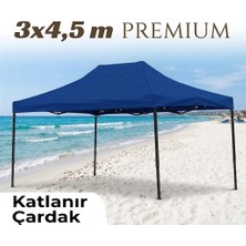 Missidea 3×4,5 Premium Makaslı Katlanır Çardak Mavi