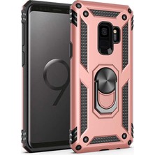 HTstore Galaxy Uyumlu S9 Kılıf Zore Vega Kapak-Rose Gold