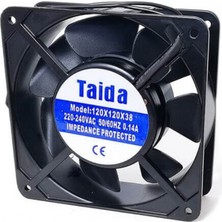 Taida 120X120X38 Metal Kasa Fan 220V Güçlü Soğutma Özelliği ile Sessiz Çalışma Sunar
