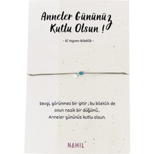 Nahıl Anne Çocuk Gümüş El Yapımı Tekli Bileklik