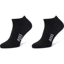 Boss Erkek Ikili Pamuk Karışımlı Logolu Siyah Çorap 50559426-001