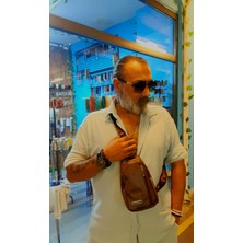 Mryart Acı Kahve Renk Erkek Omuz Çantası