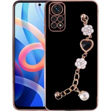 HTstore Xiaomi Uyumlu  Redmi Note 11 Pro 5g Kılıf El Tutamaçlı Kamera Korumalı Zore Taka Silikon Kapak-Siyah