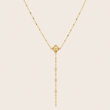 Mianach Gold Vintage Yonca Sarkaç Kolye