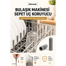 Afloia Bulaşık Makinesi Sepeti Koruma Aparatı 100'LÜ Tel Ucu Koruyucu Paslanma Önleyici Kapak