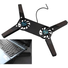 Easera Ticaret Mey Ithalat® Katlanabilir Laptop Soğutucu 2 Fanlı