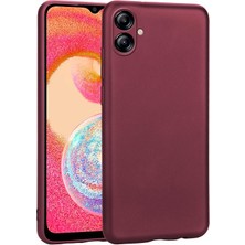 HTstore Galaxy Uyumlu A04E Kılıf Zore Premier Silikon Kapak-Mürdüm