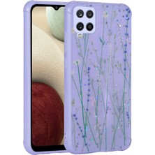 HTstore Galaxy Uyumlu M33 Kılıf Simli Desenli Kamera Korumalı Parlak Zore Popy Kapak-Dallar