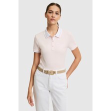 U.S. Polo Assn. Kadın Açık Pembe Polo Yaka Basic Tişört 50323455-VR078